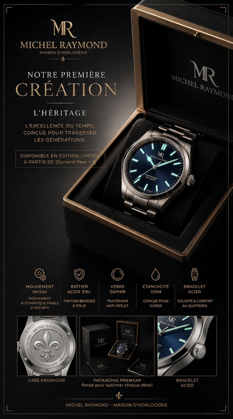 Founders Edition Automatic – Héritage 10ATM, Boitier acier 316L & Mouvement SEIKO NH35A