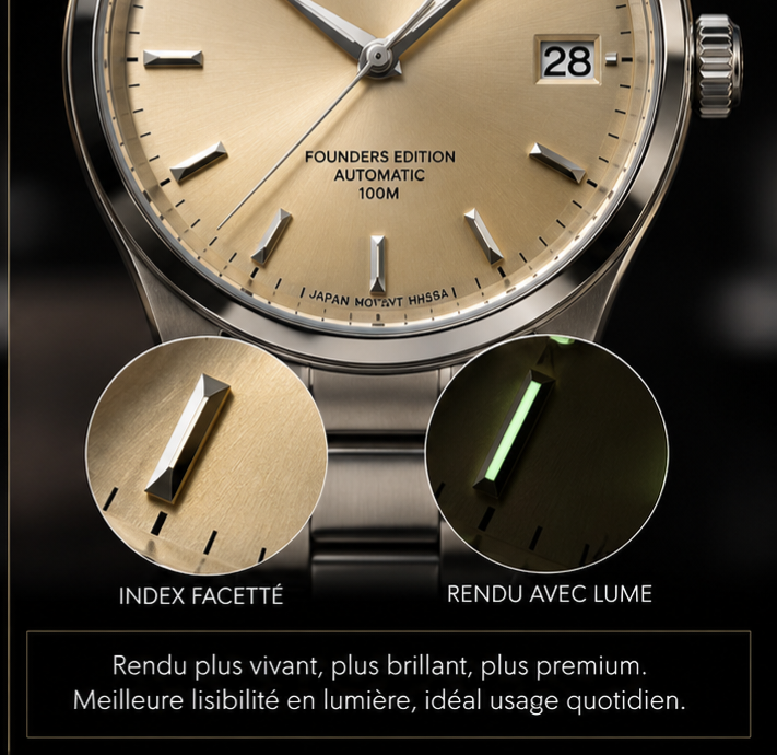 Founders Edition Automatic – Héritage 10ATM, Boitier acier 316L & Mouvement SEIKO NH35A